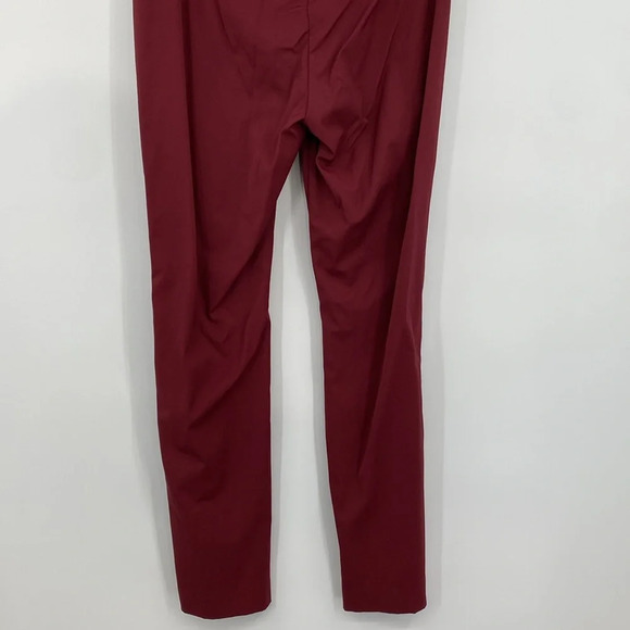 Theory Navalane Neoteric Skinny Pants Womens Size 10 Red Stretchy Ankle Length - Picture 9 of 13